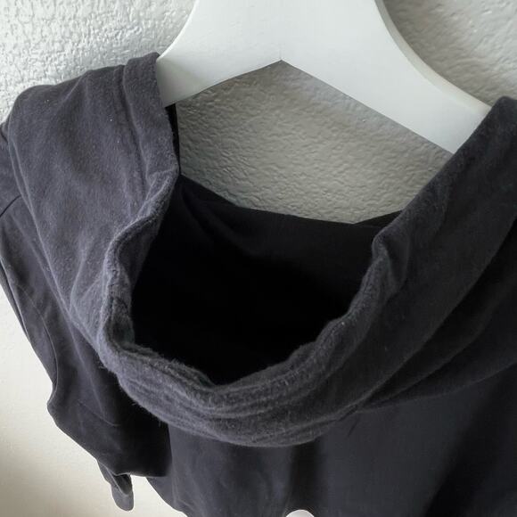 Seaworld Rescue Womens Black Cropped Hoodie Longsleeve Pullover Sweater Size S/M - Picture 3 of 7